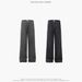 Men's Clothing straight jeans retro loose casual washed long pants simple solid color street trend_mkmklike.com