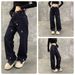 Vintage-Inspired Embroidered Straight-Leg Jeans For Men & Women – High-Street Fashion, Relaxed Fit, Unisex Denim Pants For Casual Wear_mkmklike.com