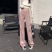 Spring And Summer Hot-selling White Straight-leg Jeans Women, Loose-fitting, Slimming, With A Drapey Effect, Suitable_mkmklike.com