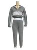 Women's Clothing Long Sleeve Fashion Casual Suit Color Matching Style _mkmklike.com
