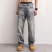 Hme Men's Relaxed Straight Fit Casual Denim Pants Distressed Ripped Jeans Vintage Wash S-XXXL_mkmklike.com