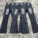 Retro Black Washed Jeans – High-Stretch Flared Denim Pants For Men & Women (S-XL)_mkmklike.com