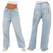 Women's Clothing High Waisted Loose Wide Leg Jeans_mkmklike.com