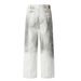 American High Vintage White Jeans Men's Loose Fit Cool Hip-Hop Street Style Straight Pants Long Trousers_mkmklike.com