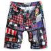 Men's Personalized Printed Jeans Digital Print Fashionable And Versatile Shorts_mkmklike.com