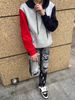 Men's Clothing Unisex Hip Hop Casual Slim Fit Stretch Skinny Jeans New Black Splatter Graffiti Ripped_mkmklike.com