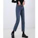 Women's Clothing Super League Classic Bi Entry Stretch Daddy Pants Cotton Retro Slim Trousers High Waist Loose Straight Jeans_mkmklike.com