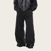 Men's Cleanfit Black Jeans - Streetwear Relaxed Fit With 3D Tailoring & Unique Curve Design_mkmklike.com