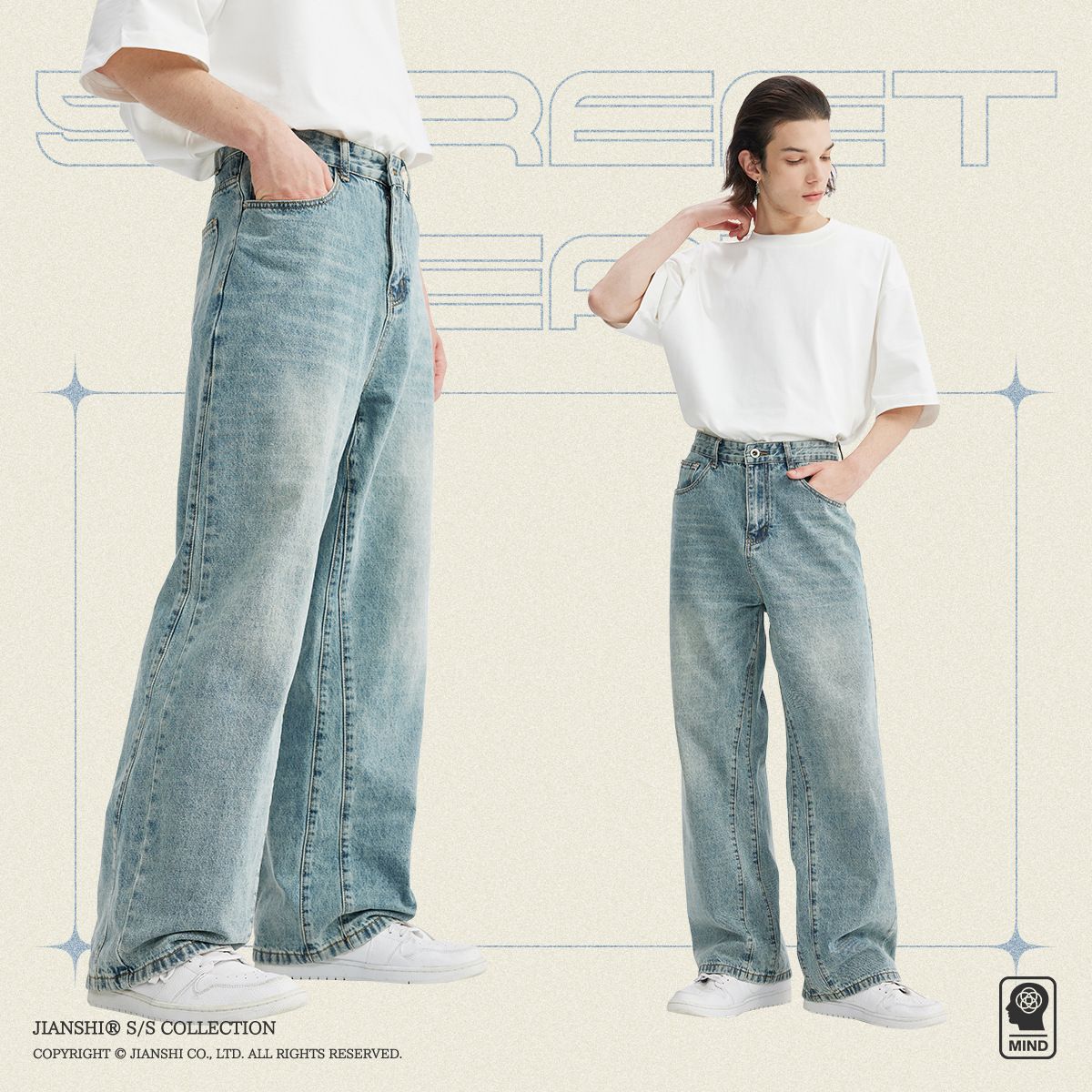 Men’s American Retro Wide-Leg Jeans – Loose Straight Fit Washed Denim (S-XL)_mkmklike.com