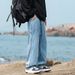 Men's Clothing Classic American Vintage Straight-Leg Jeans For Men – Relaxed Fit Comfortable Cotton Denim Pants With Adjustable Waist_mkmklike.com