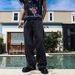 Men's High-Waisted Slimming Denim Trousers Pearl Embellished Loose Straight Wide Leg Jeans Retro American Style Summer 2026 New Arrival_mkmklike.com