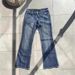Distressed High-Waisted Straight Leg Jeans For Men & Women - Vintage Washed Denim Pants With Rivet Details, Comfortable Stretch Fabric, Classic Blue_mkmklike.com