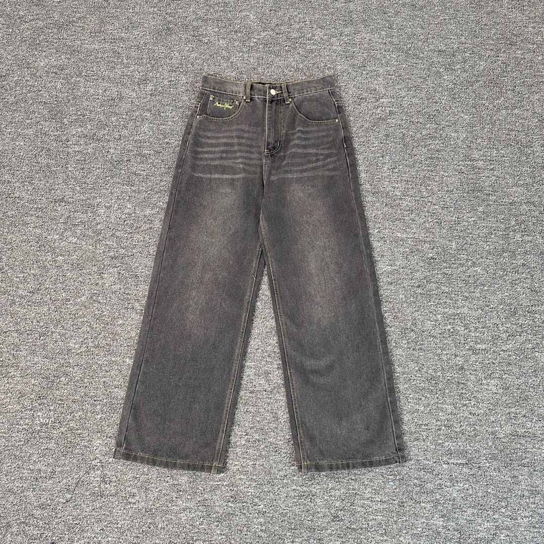 Classic Brand Light Grey Denim Fabric Versatile Fashion Jeans Suitable For Daily Commuting, Outdoor Travel, Etc._mkmklike.com