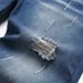 Men's Distressed Zip Fly Jeans - High Street Fashion Denim Pants With Washed Finish & Ripped Details - Straight Fit Cotton Trousers For Casual Wear_mkmklike.com