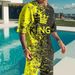 Men's Clothing 3D digital printing men's short sleeve beach pants suit trendy T-shirt shorts set_mkmklike.com