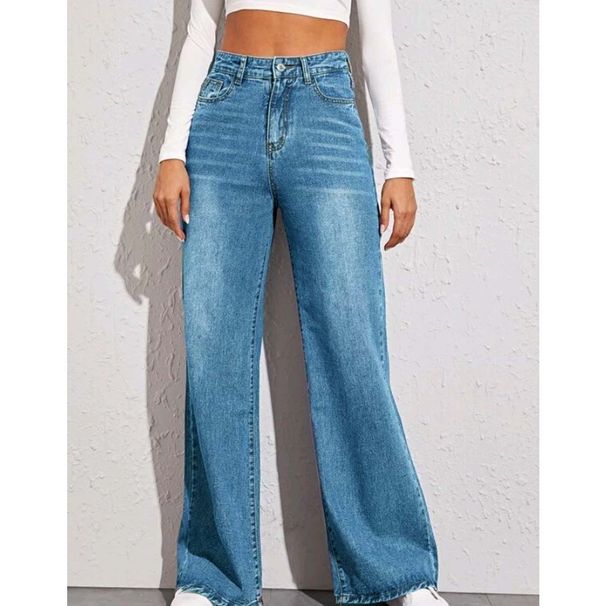 Hot Style Cat Whiskers And Maliu Loose High Waist Wide Leg Jeans For Women_mkmklike.com