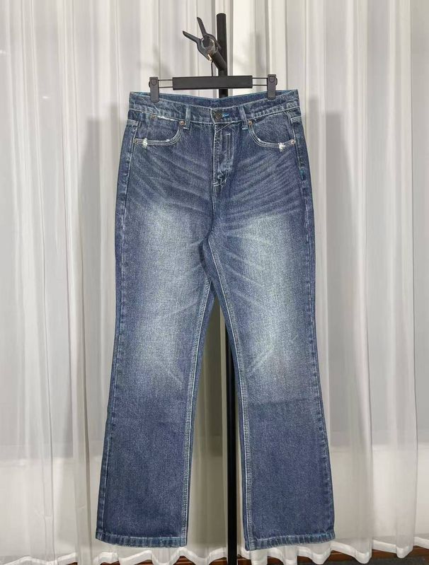 Cleanfit High-Street Style 523 Heavyweight Slightly Flared Jeans For Men & Women – Vintage Wash, Mid-Rise, Comfort Stretch_mkmklike.com