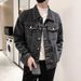 Men's Denim Jacket Casual Loose Fit Vintage Style Spring Autumn Fashion Outerwear For Teens & Young Adults_mkmklike.com