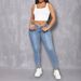 ZZ25093#2025 New American Style Women's High Street Pearl Decorated Skinny Jeans Casual Long Pants_mkmklike.com
