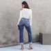 Women's High Waist Stretch Ripped Denim Jeans - Slim Straight Leg Retro Washed Blue Jeans (S/M/L/XL/XXL)_mkmklike.com