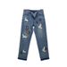 Retro Cartoon Straight Leg Jeans High Waisted Slimming Loose Fit Wide Leg Graffiti Print Men New Autumn Style_mkmklike.com