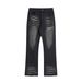 Men's Clothing Men's Vintage 517 Flare Jeans – Washed Ripple Effect Denim Pants, 90s High Street Baggy Trousers With Distressed Details_mkmklike.com