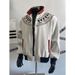 Men’s Fair Isle Knit Zip-Up Jacket – Ethnic Embroidery Stand Collar Coat, Contrast Color Block Design (M-XXL, Beige/Grey)_mkmklike.com