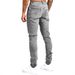 Men's Classic Straight Fit Jeans – Comfortable Cotton Denim Pants (Black/Blue, Regular Waist, Machine Washable)_mkmklike.com