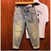 Men's Vintage Distressed Washed Ripped Jeans Loose Fit Slim Straight Leg Trendy American Style Trousers For Spring Autumn_mkmklike.com