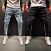 Men's Clothing Stretch Jeans Slim Leg Trousers_mkmklike.com