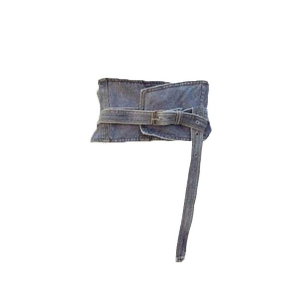 Women's Plus Size Suit Waist Shirt Denim Skirt Two Piece Suit Trendy_mkmklike.com