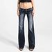 Cross-border Independent Site TK European And American Retro Casual Y2k Sexy Washed Slim-fit Slightly Spicy Low-waist_mkmklike.com