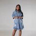 Boho Distressed Denim Jacket – Oversized Long Sleeve With Fringe & Notch Collar (Dark Blue/Light Blue, L-4XL)_mkmklike.com