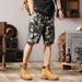 Large Size Men's Clothing, Spring And Summer Solid Color Printed Casual Pants Men's Japanese Loose-fitting Straight-leg Pants Men's Wide-footed Casual_mkmklike.com