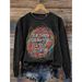 Women's Clothing round neck printed sweatshirts spring and autumn hot selling casual all match long sleeved men's and women's tops_mkmklike.com