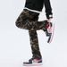 Men's Clothing Streetwear Hip-Hop Cargo Jeans – Distressed Washed Camo Multi-Pocket Workwear Pants_mkmklike.com