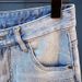 Men's Premium Workwear Denim Shorts Vintage Washed Light Blue Distressed Details 5 Inch Inseam Sizes 28 to 36_mkmklike.com