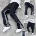 2026 Trendy High Street Mens Jeans Loose Fit Straight Leg Casual Drag Trousers American Style Vintage Vibe Micro Flare 241225_mkmklike.com