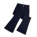 High-Waisted Flared Jeans For Women - Cement Gray Stretch Denim, Fleece-Lined Winter Bell Bottoms With Double Button Closure_mkmklike.com