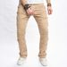 Men's Slim Fit Stretch Flared Jeans - Vintage Retro Bootcut Denim Pants With Distressed Details (XS-XXL)_mkmklike.com