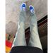 Men's Clothing Men's Ice Blue Lightning Wash Jeans - High Street Straight Leg & Flared Clean Fit Pants For Summer_mkmklike.com