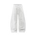 American Street Scimitar Jeans Design Loose Versatile Solid Color Wide-Leg Pants Men's Trendy Workwear Style Oversized_mkmklike.com
