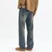 New Cleanfit Jeans Men's Loose Straight Versatile American Retro Double Craft Washed Trendy Brand Large Size Mi Ke K11 Denim Shili Coco Zhi Clothes_mkmklike.com