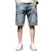 American Jeans Men's 5-point Ami Kaji Retro Multi-bag Denim Five-point Pants Men's Summer Thin Overalls Men's_mkmklike.com