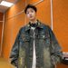 Men's Clothing Washed And Distressed Denim Jacket For Men Autumn Ripped Cool Casual Jacket_mkmklike.com