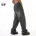 JEANS | 2024 Summer New Product, Thin Tencel American Black And Gray Straight Loose Jeans, Simple And Versatile_mkmklike.com