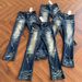 "Vintage Washed Distressed Denim Jeans For Men – Heavyweight Slim Bootcut Rips, 517 Style | Retro Streetwear"_mkmklike.com