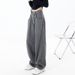 Vintage American Style Relaxed Fit Cargo Jeans For Men - Military Green Straight Leg Denim Pants With Streetwear Vibe_mkmklike.com