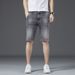 Men's Korean Style Stretch Denim Shorts – Lightweight Summer Casual 5-Inch Shorts With Relaxed Fit (28-36 Waist) – Trendy Streetwear Mid-Thigh Shorts_mkmklike.com