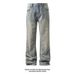 Men's Clothing Fashion Brand White And Black Handsome Jeans Men's Slim Fit Skinny Nine Point Boys' Pants Trousers Casual Pants Spring_mkmklike.com
